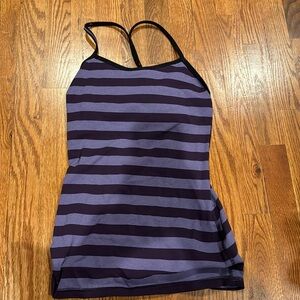Lululemon purple striped tank.